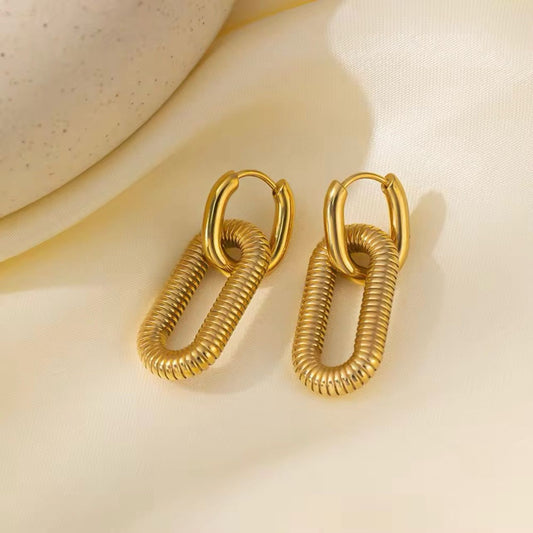 Golden Link Earrings